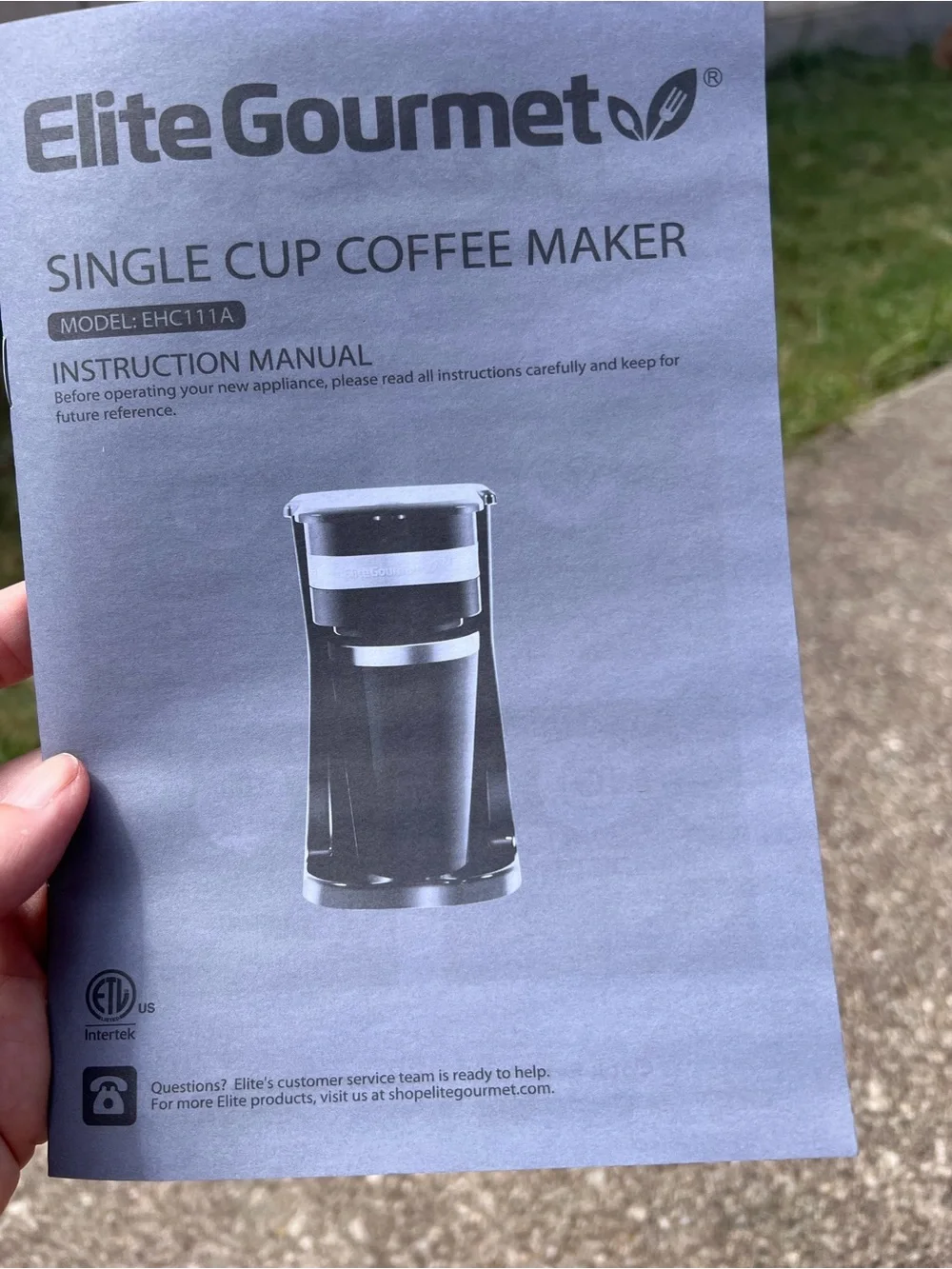 👗Elite Gourmet Single Cup Coffee Maker